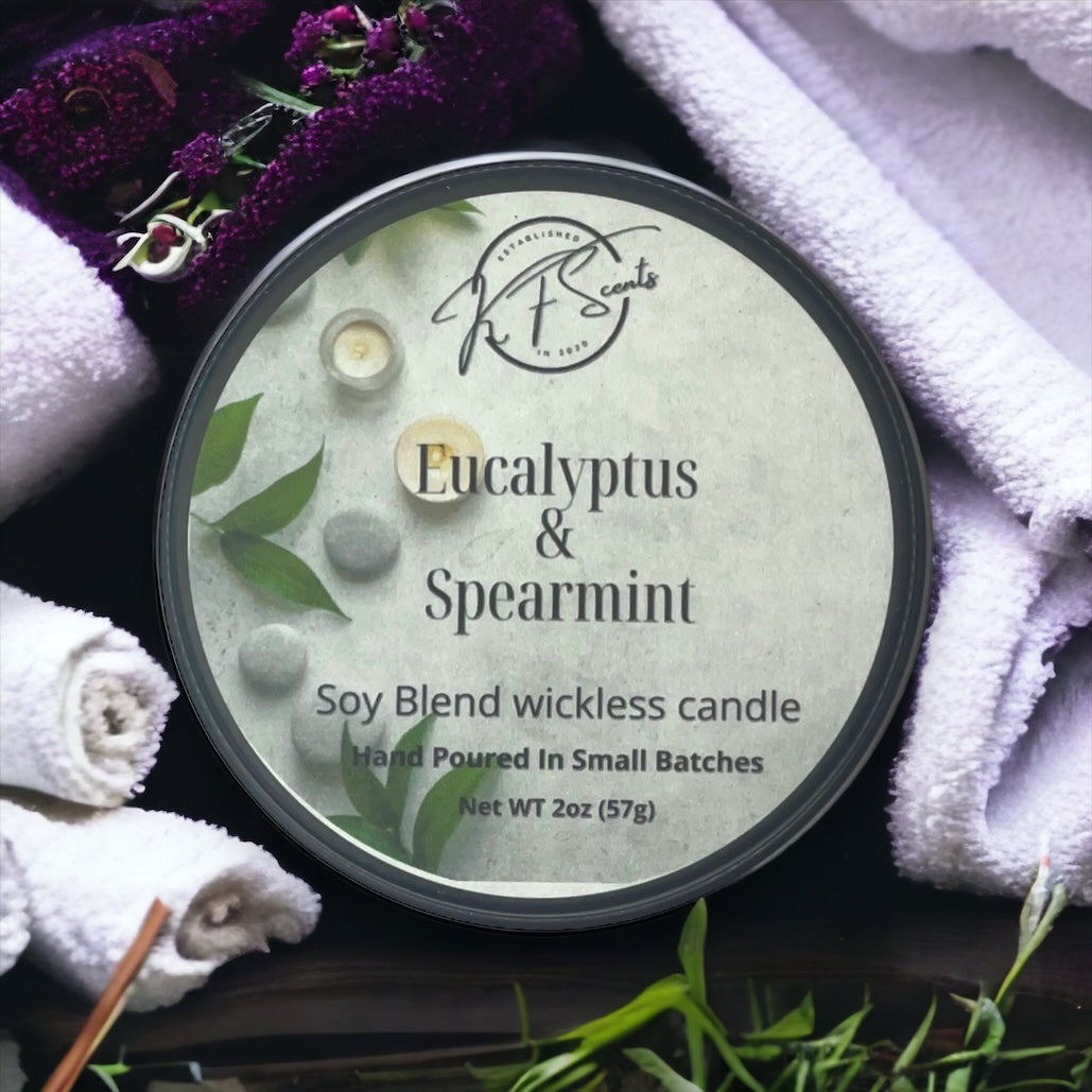 Eucalyptus & Spearmint Wickless Tins
