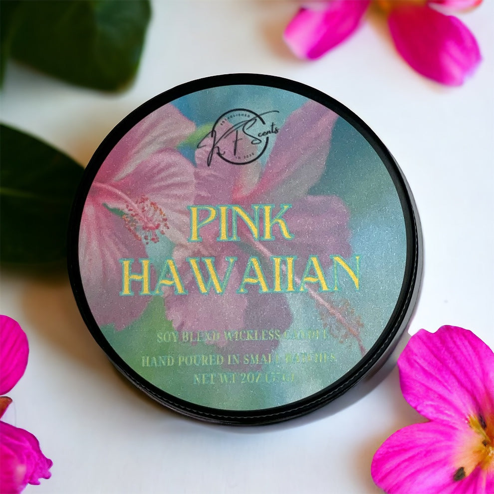 Pink Hawaiian Wickless Tin